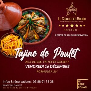 Le Petit Rohan - Tajine de Poulet le 16 décembre 2022