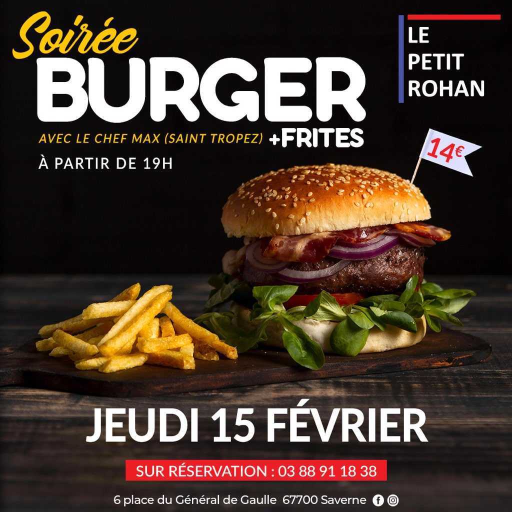Soirée Burger 15 février 2024
