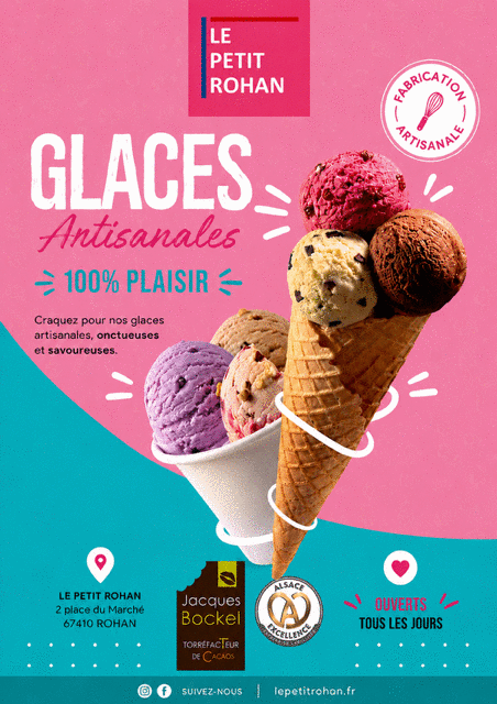 Glaces artisanales Saverne Le Petit Rohan